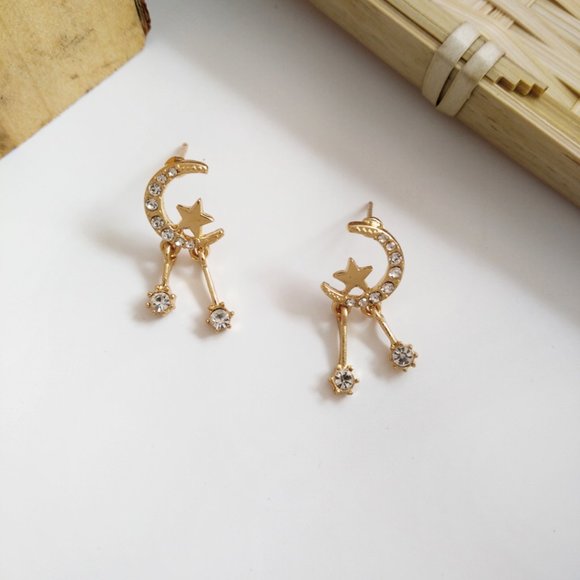 💙Sterling Post Moon Stars - Picture 8 of 12